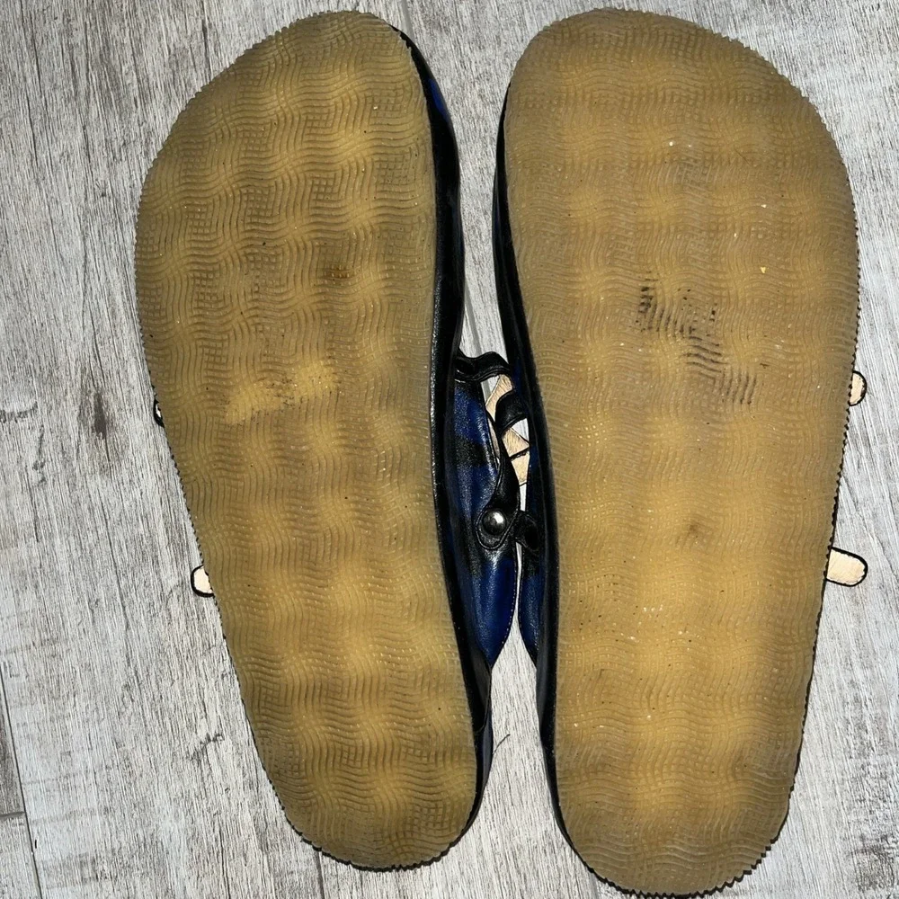 Via blue Via Hand painted Women's shoes‎ Sandals Painted Size 8